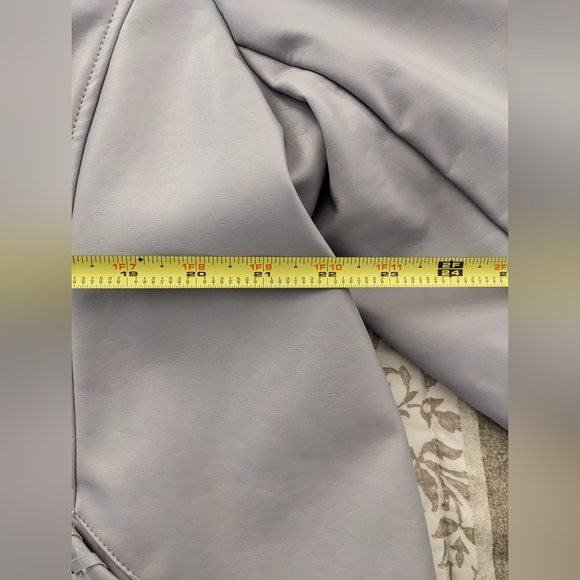 NWOT EAST ADELINE Faux Leather Grey Jacket Size 2X - Picture 10 of 10